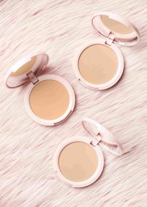 face compact, facial palette, loose powder jar, facial stick